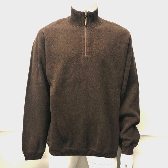 Tommy Bahama Brown 4 Zip Pullover 